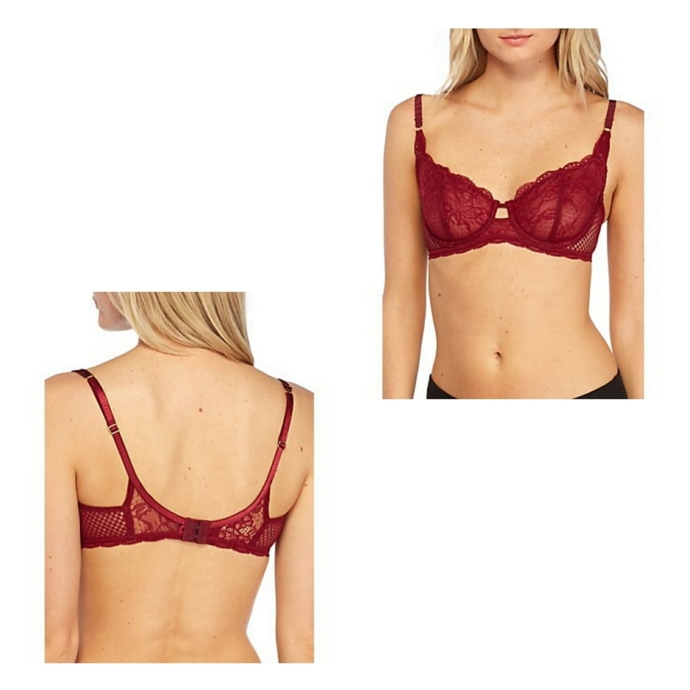 SAM ELDEMAN SCALLOPED WIRE BRA